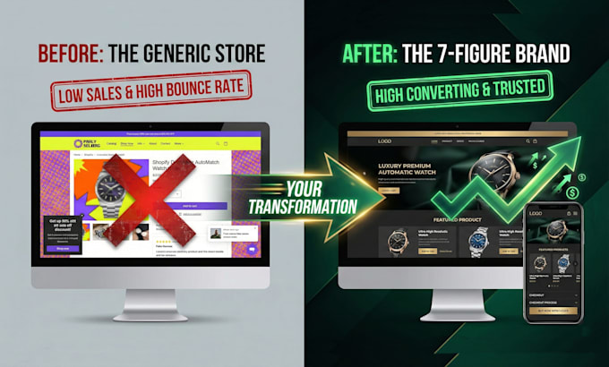 redesign your shopify store into a high converting brand