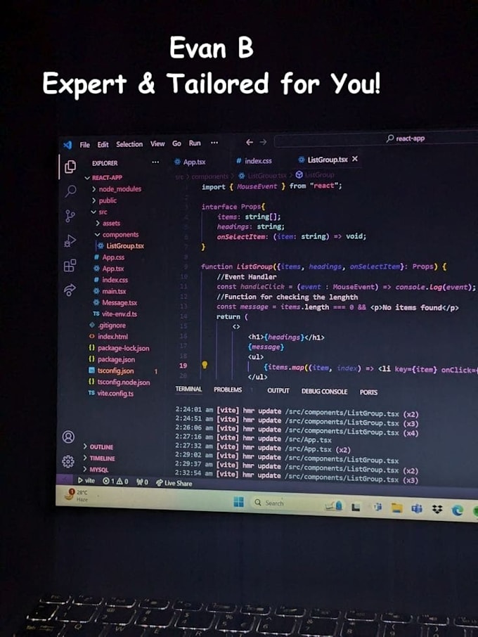 write python programming, coding projects and tasks