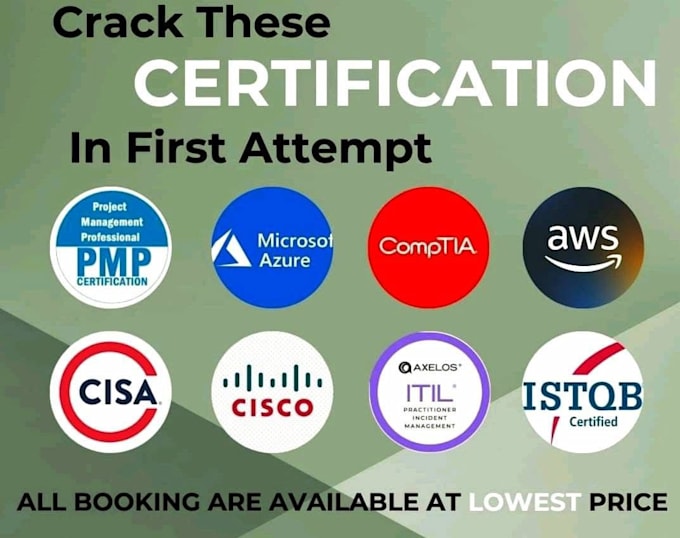 help and train you to get comptia microsoft azure AWS pmp certifications