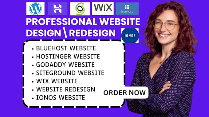 wordpress website design hostinger bluehost siteground ionos godaddy website