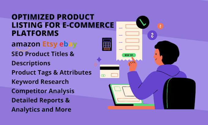 optimize your amazon, etsy, or ebay product listings