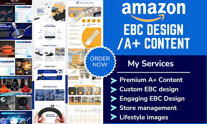 Do a plus content, amazon ebc design, amazon images, and amazon store ...