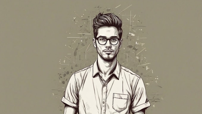 design your portrait vector art illustration