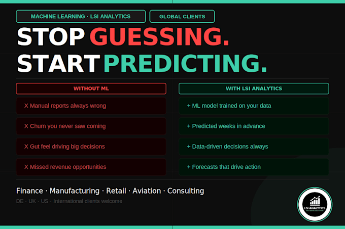 build machine learning model for prediction, classification or forecasting