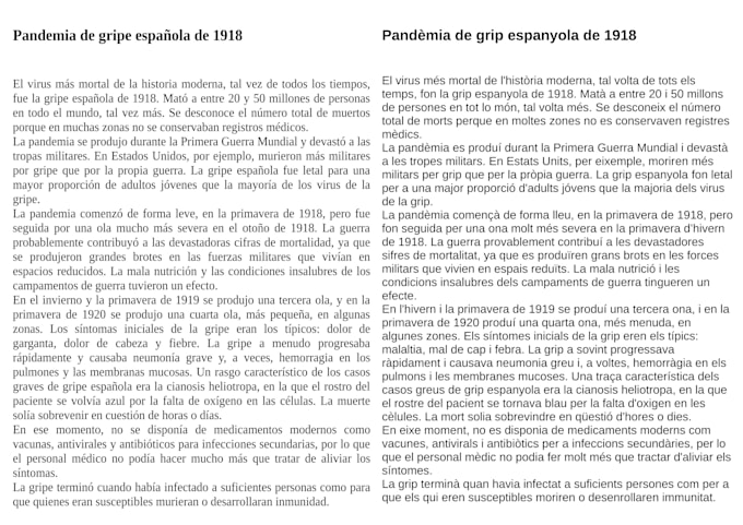 traducire y corregire tus textos del español o del ingles al genuino valenciano
