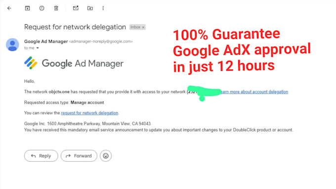 provide 100percent guarantee google adx approval in 12hours
