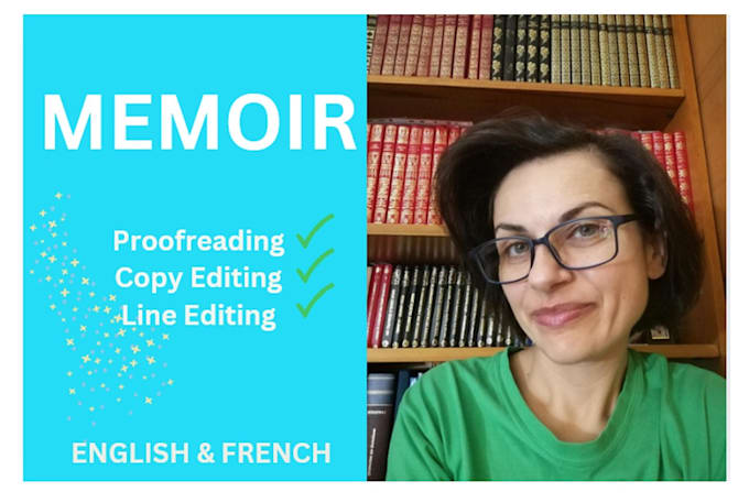 proofread edit memoir, bio, autobiography