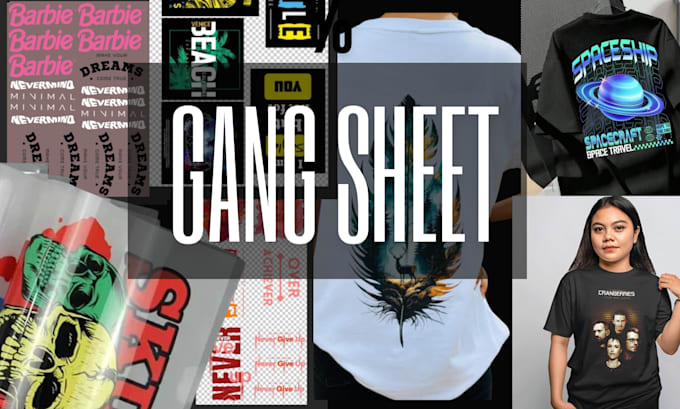 convert image to dtf dtg gang sheet in any size