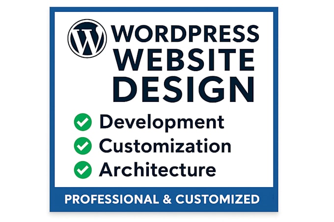 design a professional wordpress website or business website
