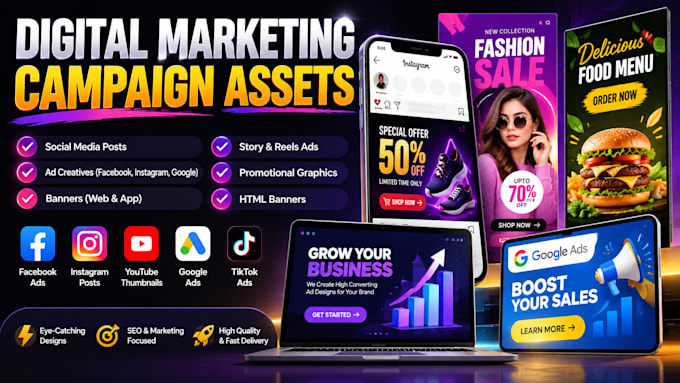 design digital marketing campaign assets