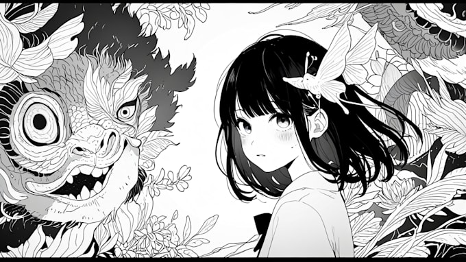 do a black and white engraving style illustration