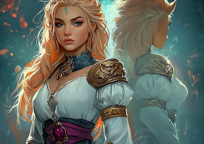 draw your dnd or anime oc character art