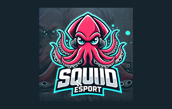 do creative squid esport mascot logo within two days