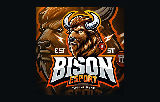 make amazing bison mascot logo with express delivery