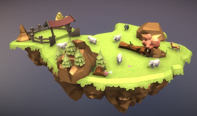 3d environment miniature terrain,sculpted  3dtoy figure stl file for 3d printing