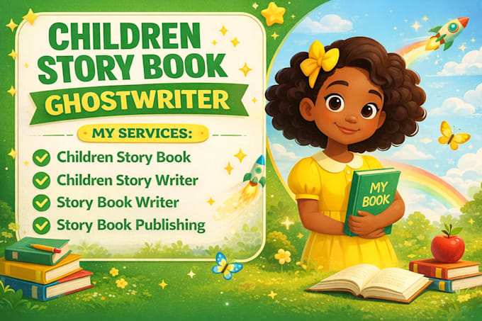 be your children book ghostwriter, kids moral story, children story book writer