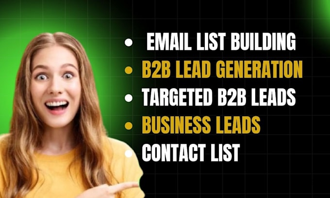 do b2b lead generation email list building business leads contact listing