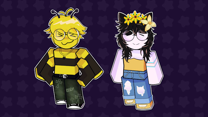 draw a roblox chibi character for you