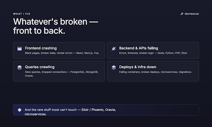 fix bugs in your react, nextjs, node and python app fast