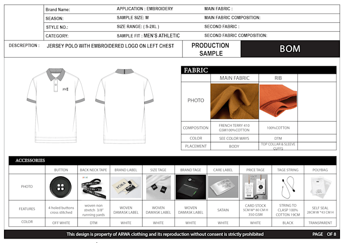create professional fashion tech packs for apparel production