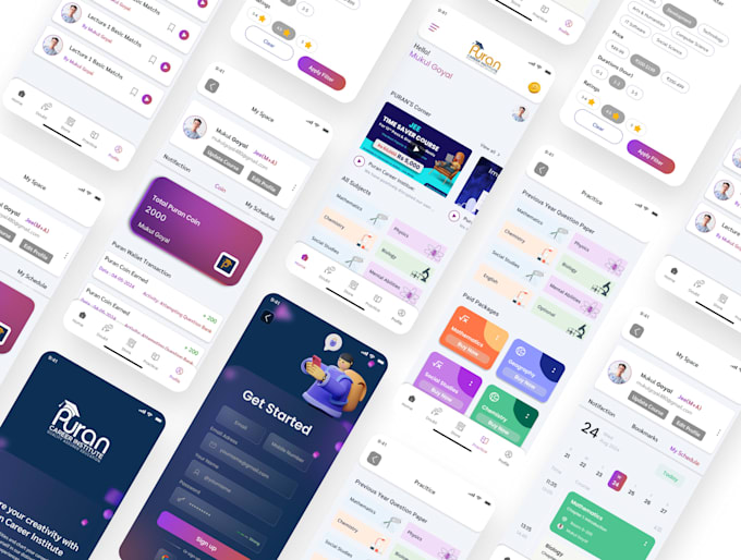 design your creative app layout editable in xd, PSD or figma