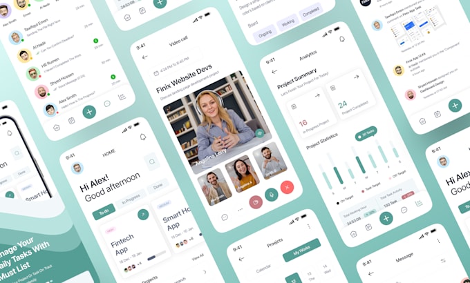 an outstanding mobile application designed in figma