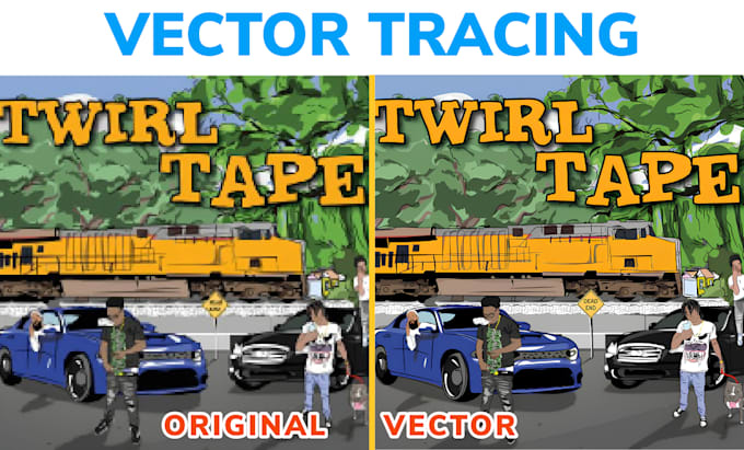 do vector trace or recreate any logo or image within 2 hrs