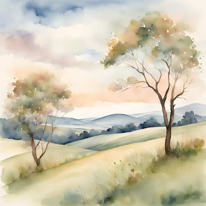 do a watercolor illustration