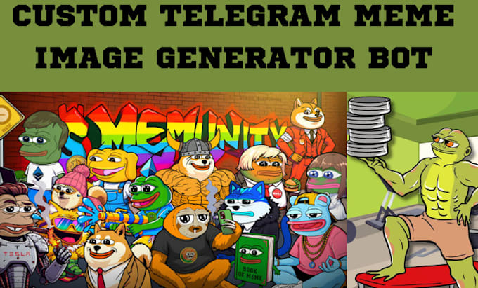 build custom telegram image generator, meme bot