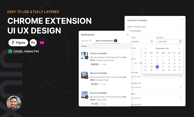 do mobile app design, web design, chrome extension UI UX design