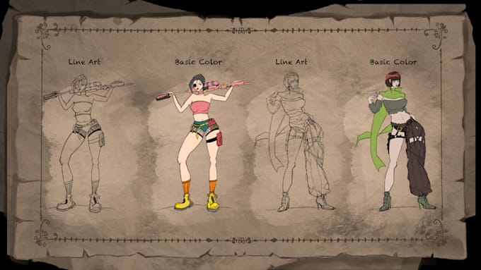 design 2d game character for indie games