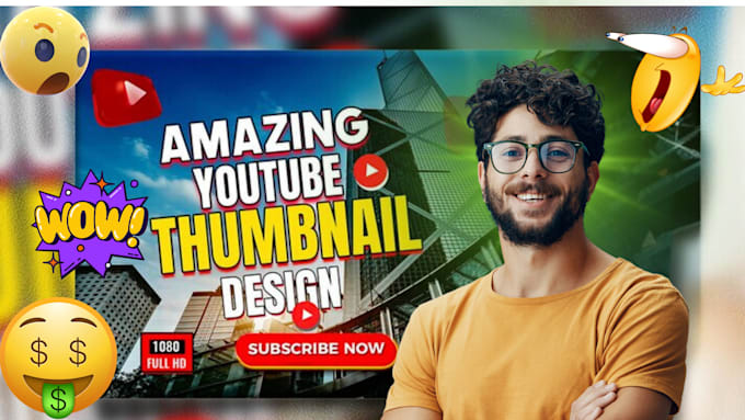 design premium youtube thumbnail