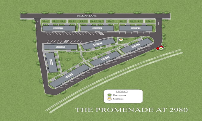 design architectural site plan, layout for rv parks