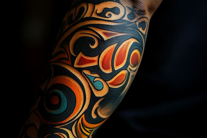 design a polynesian maori tribal tattoo
