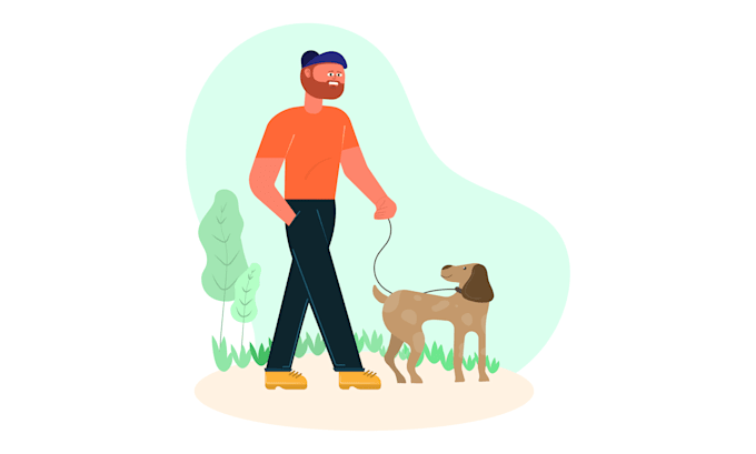 draw flat vector illustrations for you