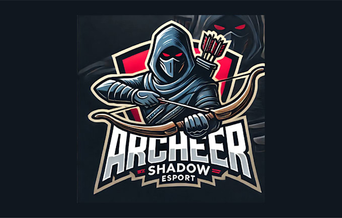 do amazing archer shadow mascot logo with new concepts