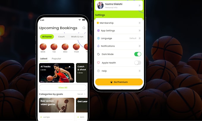 develop a home court app like playtomic