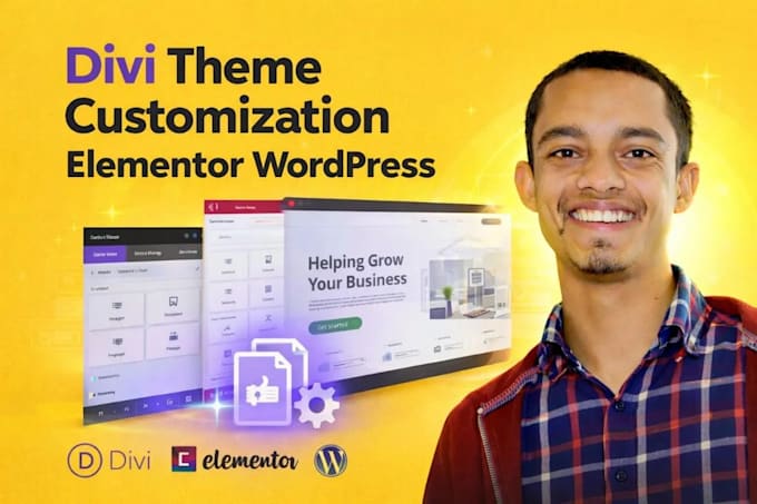 edit fix update issue divi theme builder customize elementor wordpress expert