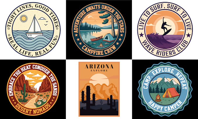 design outdoor, camping,fishing,mountain,sking patch for you