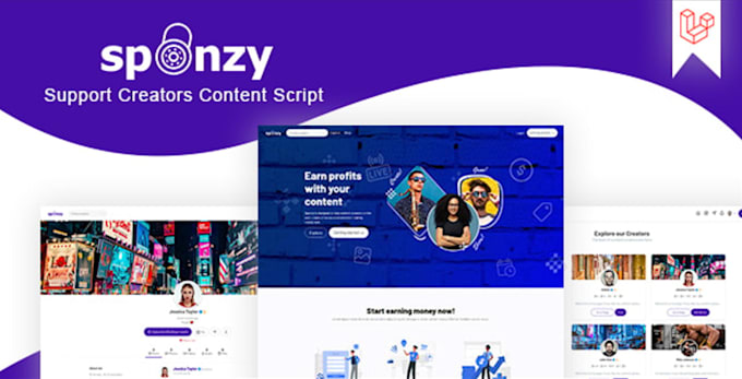 customize and develop your justfans or spnzy script website