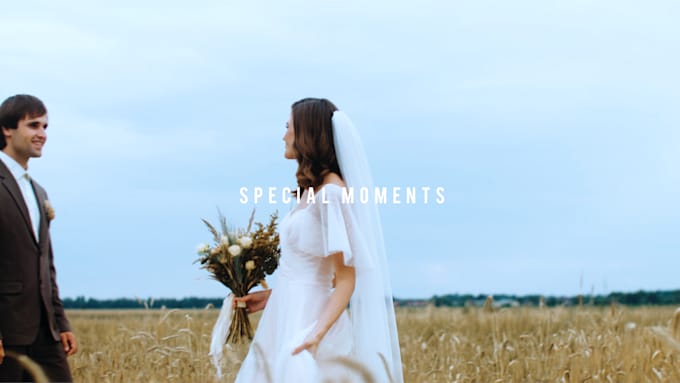 do professional cinematic wedding video editing