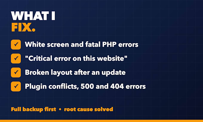 fix any wordpress or elementor bug, error and issue