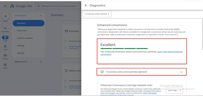 setup or fix google ads enhanced conversion tracking with GTM