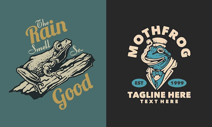 make amazing vintage frog logo