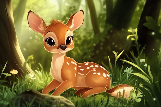 illustrate cin a cute cartoon style
