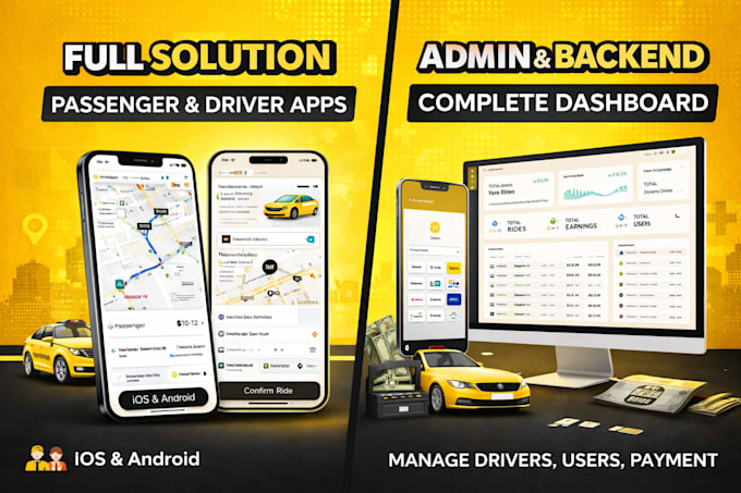 build a taxi app like uber with driver and passenger apps