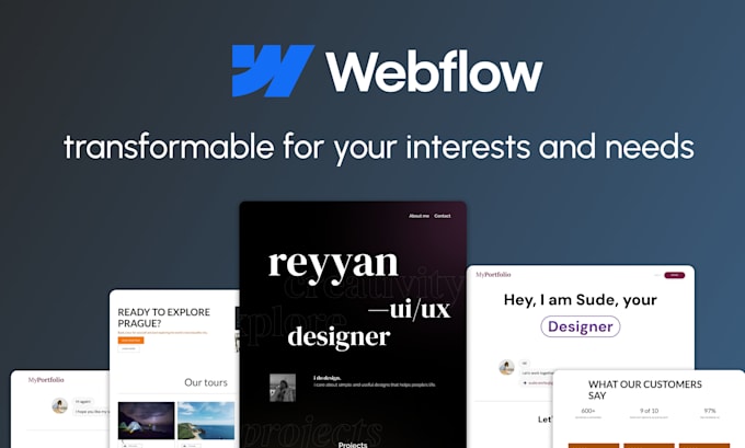 design recreate or update your portfolio on webflow