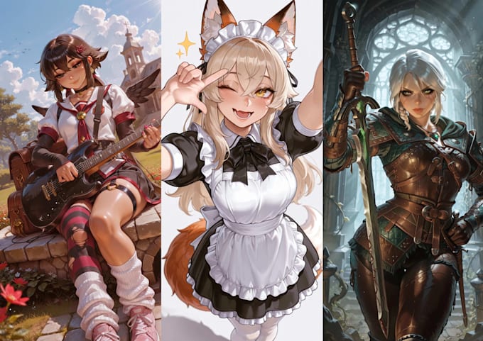 create stunning sfw or nsfw anime ai art and character design