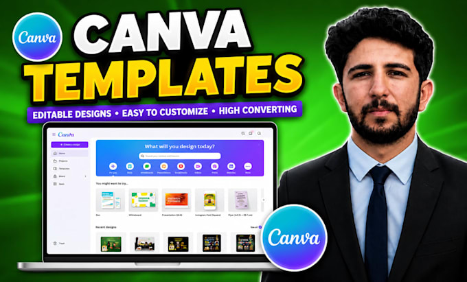 create professional canva graphic designs social media posts canva templates