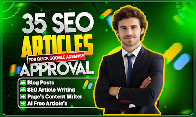 write 30 unique and SEO friendly articles for google adsense approval